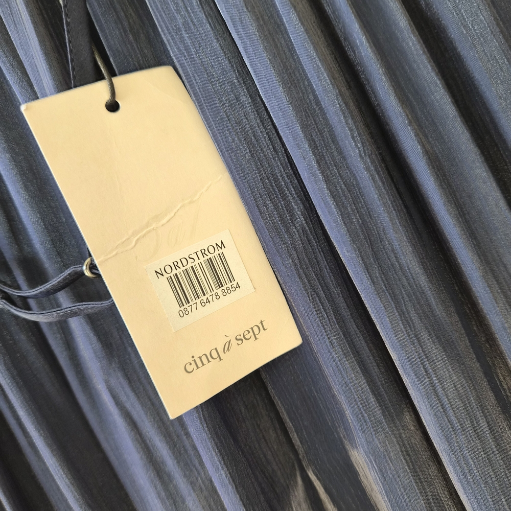 Cinq à Sept Soleil Ruffle Hi-Low Dress – Navy – Size 0 - Picture 14 of 15
